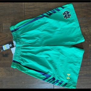 Under Armour Notre Dame Shorts Size Medium